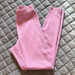 ALO XS Pink Ribbed Women’s Leggings